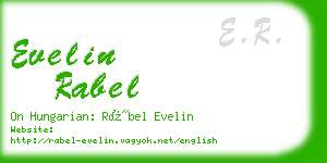 evelin rabel business card